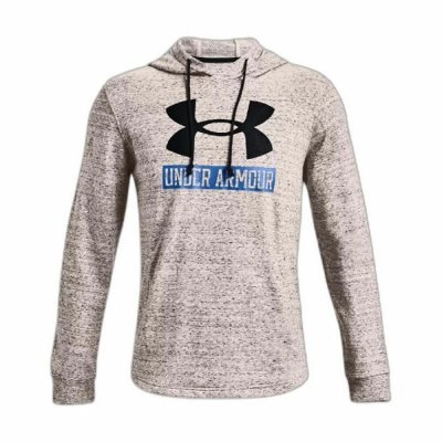 Tröja med huva Herr Under Armour Rival Terry Logo Ljusgrå (Storlek: M)