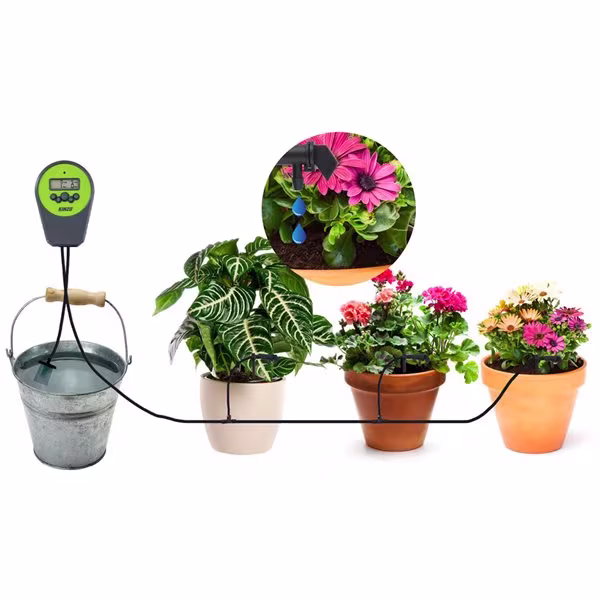 Automatisk blomvattnare med digital timer
