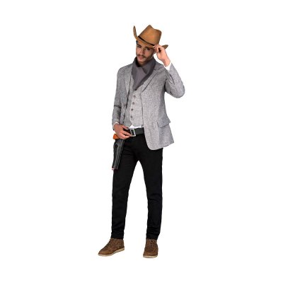 Maskeraddräkt vuxna My Other Me Grå Storlek M/L Beväpnad man
