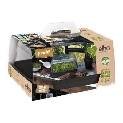 Growing Set Elho Green Basics Bricka Rektangulär Svart