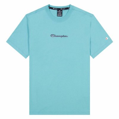 T-shirt med kortärm Champion Crewneck M Ljusblå (Storlek: L)