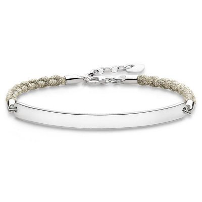 Damarmband Thomas Sabo LBA0029-173-19 Vit Silver Silvrig (Mått: 15-18 cm)