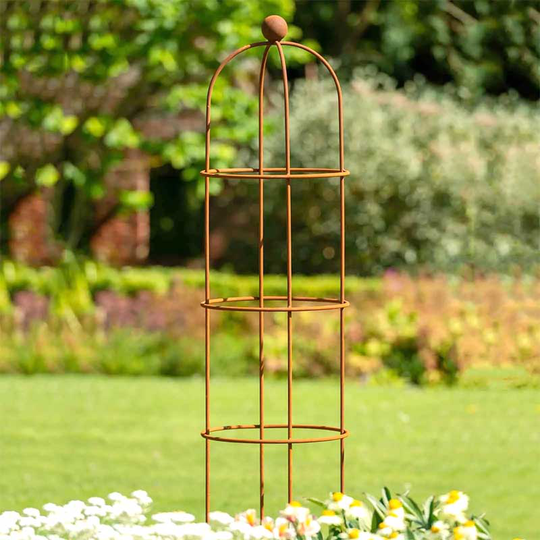 Spaljé Vintage Rost Round Obelisk, small