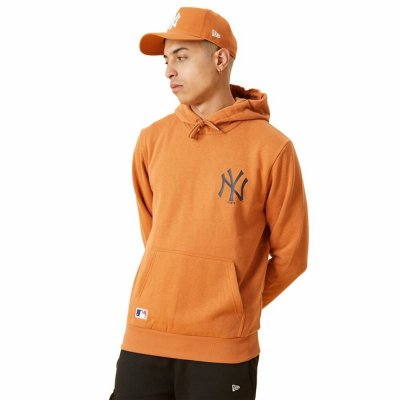Tröja med huva Herr New Era MLB New York Yankees Brun (Storlek: M)