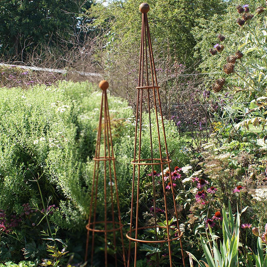 Spaljé Cone Wire Obelisks Rost, X-large