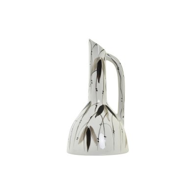 Vas DKD Home Decor Porslin Svart Vit (15 x 15 x 28 cm)