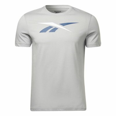 T-shirt med kortärm Herr Reebok Identity Big Logo Grå (Storlek: XL)
