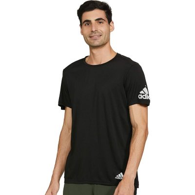 Sporttröja med ärmar Adidas Svart S