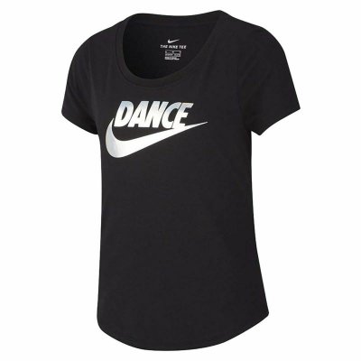 T-shirt Nike Dry Scoop Dance Svart (Storlek: 8-10 år)