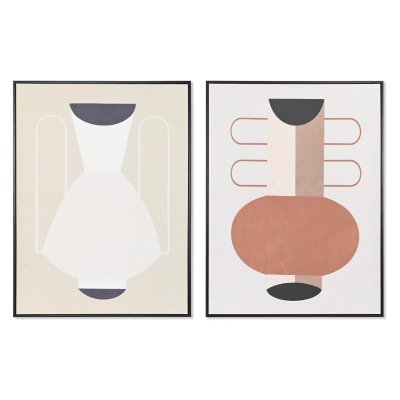 Tavla DKD Home Decor Vas Skandinavisk (75 x 4 x 100 cm) (2 antal)