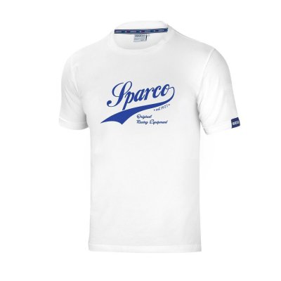 T-shirt med kortärm Herr Sparco Vintage Vit XL