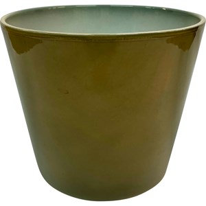 Kruka Konisk Grön lasyr, D19 cm