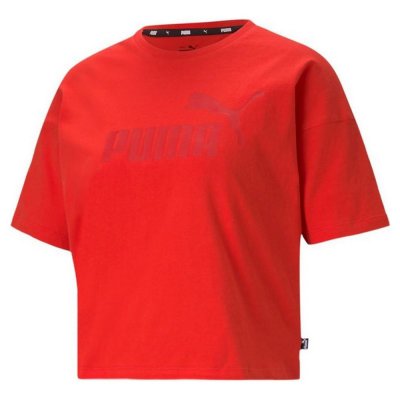 T-shirt med kortärm Dam Puma Essentials Logo Röd (Storlek: L)