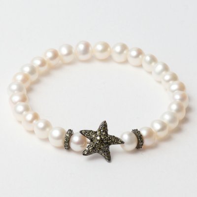 Damarmband Lancaster JLA-BR-STAR-3-WH Vit Grön Sterlingsilver 16 mm