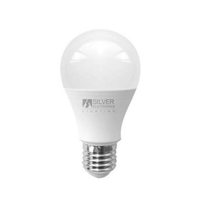 Sfärisk LED-lampa Silver Electronics ECO E27 15W Vitt ljus (Välj alternativ: 6000K)