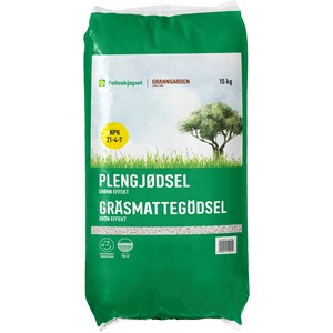 Gräsmattegödsel Granngården Grön Effekt, 15 kg