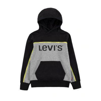 Tröja med huva Unisex Levi's PULL OVER HOODY 9EB915 Grå (Storlek: 10 år)