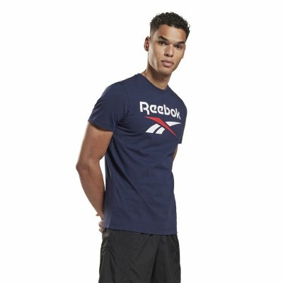T-shirt Reebok Big Logo Mörkblå (Storlek: L)
