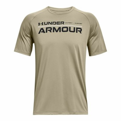 T-shirt med kortärm Under Armour Wordmark Grön (Storlek: S)