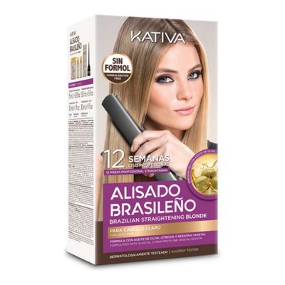 Hårkit Brasiliansk glans Kativa Pro Blonde (6 pcs)