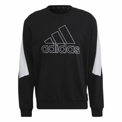 Tröja utan huva Herr Adidas Future Icons Svart (Storlek: L)