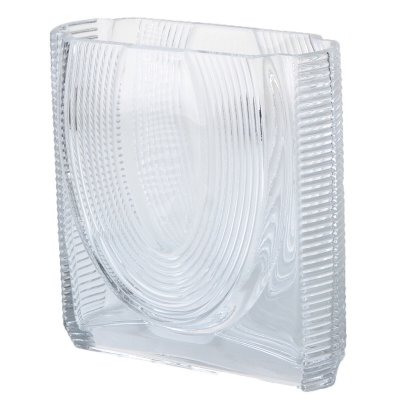 Vas DKD Home Decor Glas Transparent Urban (22 x 9 x 23 cm)