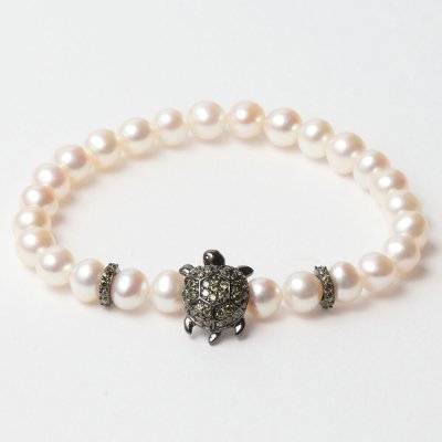 Damarmband Lancaster JLA-BR-TURTLE-3-WH Vit Grön Sterlingsilver 16 mm