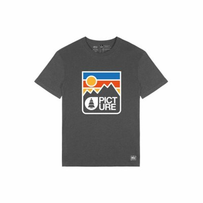 T-shirt med kortärm Herr Picture Nausta Mörkgrå (Storlek: L)