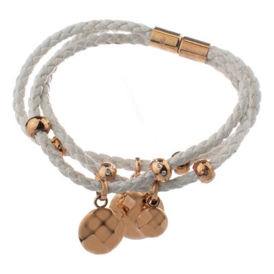 Armband Folli Follie 3B1T002RCWDF Vit Rostfritt stål (7 cm)