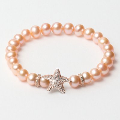 Damarmband Lancaster JLA-BR-STAR-2-PE Orange Sterlingsilver 16 mm Rosa