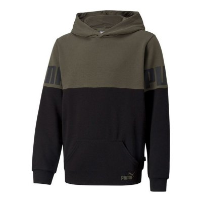 Tröja utan huva Herr Puma Colorblock Grön (Storlek: 7-8 år)