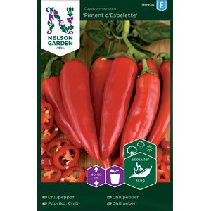 Fröer Nelson Garden Chilipeppar Piment d'Espelette