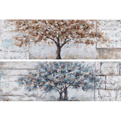 Tavla DKD Home Decor Träd (150 x 3,5 x 50 cm) (2 antal)
