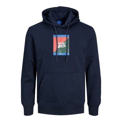 Tröja med huva Herr JORBECKS Jack & Jones 12219571 Marinblå (Storlek: XXL)