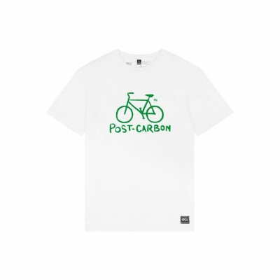 T-shirt med kortärm Herr Picture CC Bicky Vit (Storlek: M)