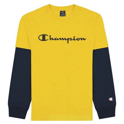 T-shirt Champion Two Sleeves Gul (Storlek: 13-14 år)