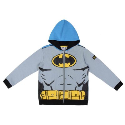 Tröja med huva Unisex Batman Grå (Storlek: 8 år)