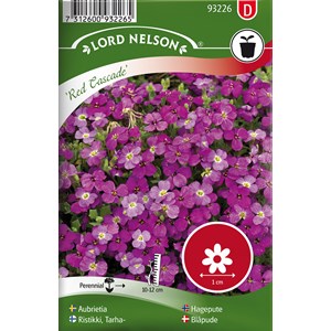 Fröer Nelson Garden Aubrietia Red Cascade