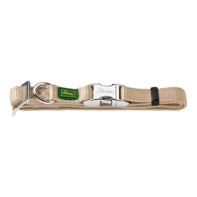 Hundhalsband Hunter Alu-Strong Beige Storlek M (40-55 cm)