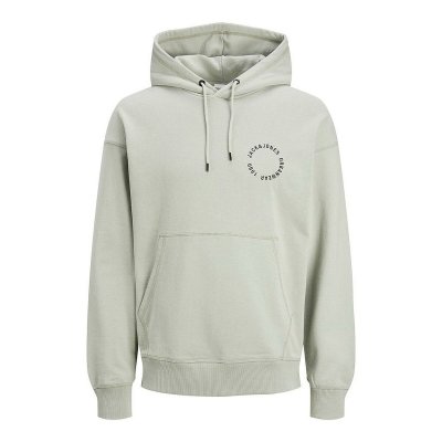 Tröja med huva Herr JJSUNSET Jack & Jones 12222190 Grå (Storlek: S)