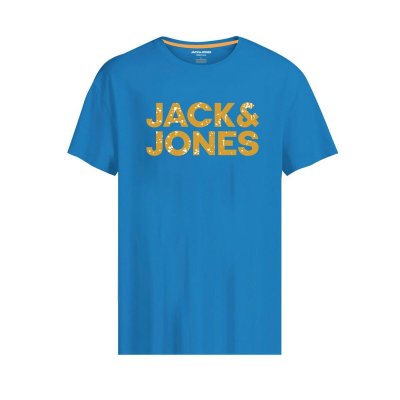 T-shirt med kortärm Herr JJNEON POP TEE SS CREW Jack & Jones 12221930 Blå (Storlek: XL)