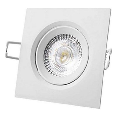 LED-lampa EDM Inbäddningsbar Vit 5 W 380 lm (6400 K) (110 x 90 mm) (7,4 cm)