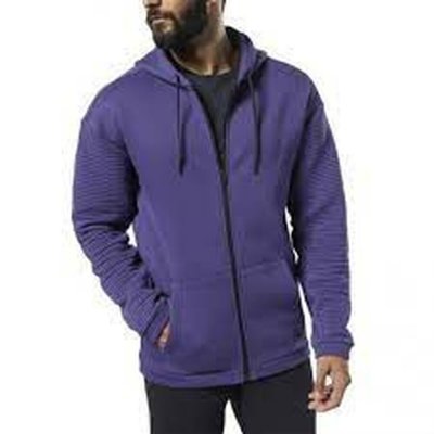 Tröja med huva och blixtlås FLEECE OTH HOOD Reebok DY7805 Purpur (Storlek: S)