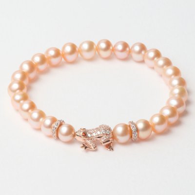 Damarmband Lancaster JLA-BR-FROG-2-PE Orange Sterlingsilver 16 mm Rosa