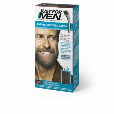 Färgschampo Just For Men Mörkbrunt Skägg/mustasch (15 ml)