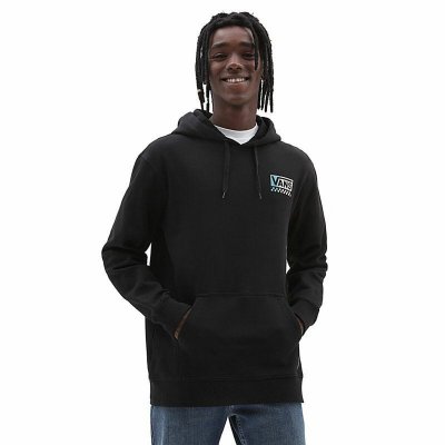 Tröja med huva Herr Vans Global Stack Svart (Storlek: L)