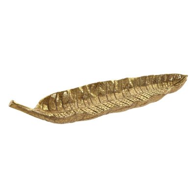 Bricka DKD Home Decor Gyllene Harts (41 x 10 x 5 cm) (41 cm)