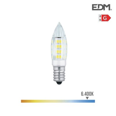 LED-lampa EDM E14 3 W G 250 Lm (6400K)