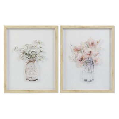 Tavla DKD Home Decor Vas (40 x 3,3 x 50 cm) (2 antal)