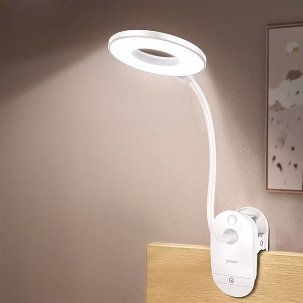 Trådlös dimbar Led Lampa med klämma - Uppladdningsbar
